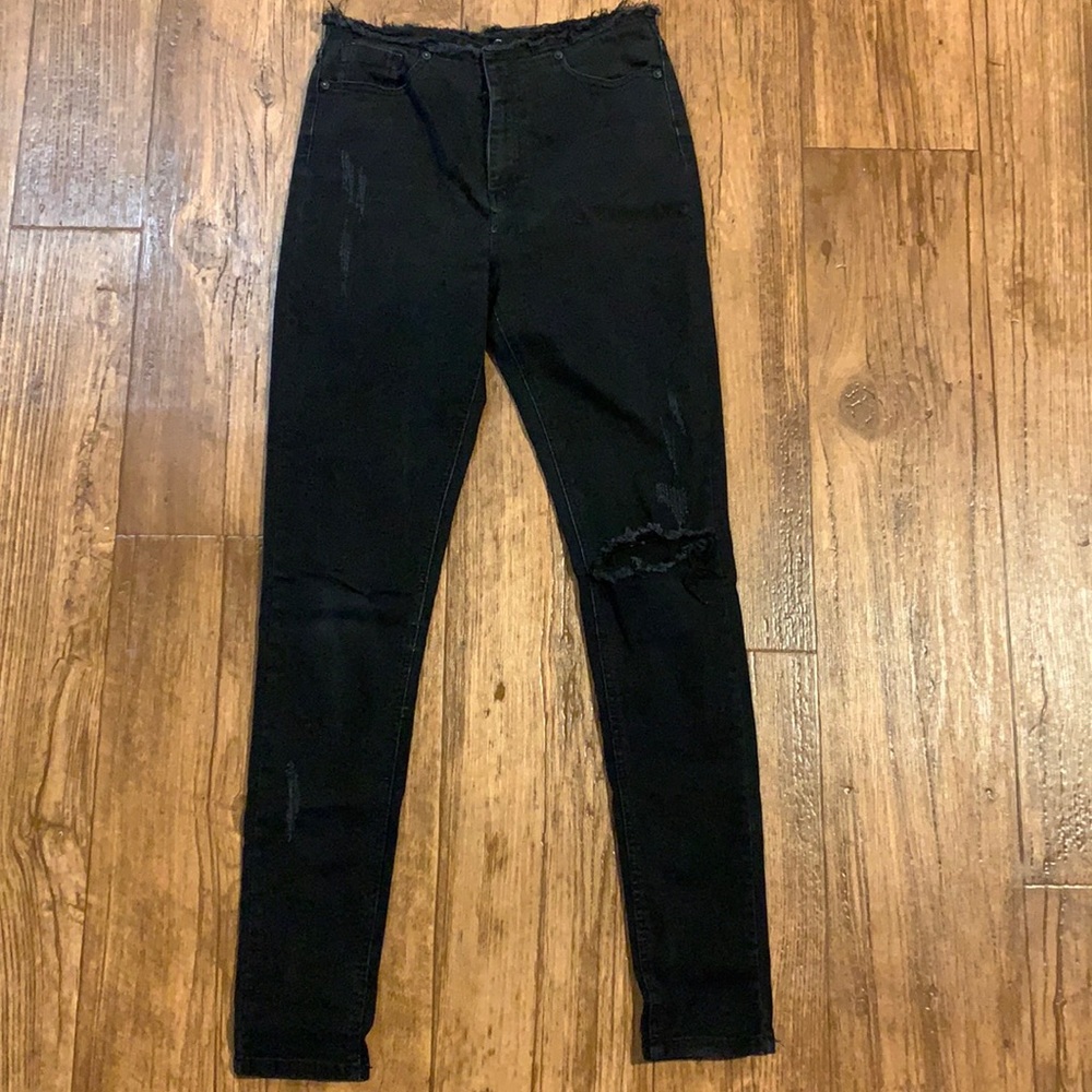 Missguided black skinnies